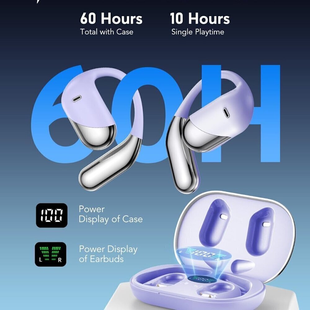AI Translation Earbuds Real Time, 3-in-1 Translator Earbuds 144 Languages PURPLE - Picture 6 of 8